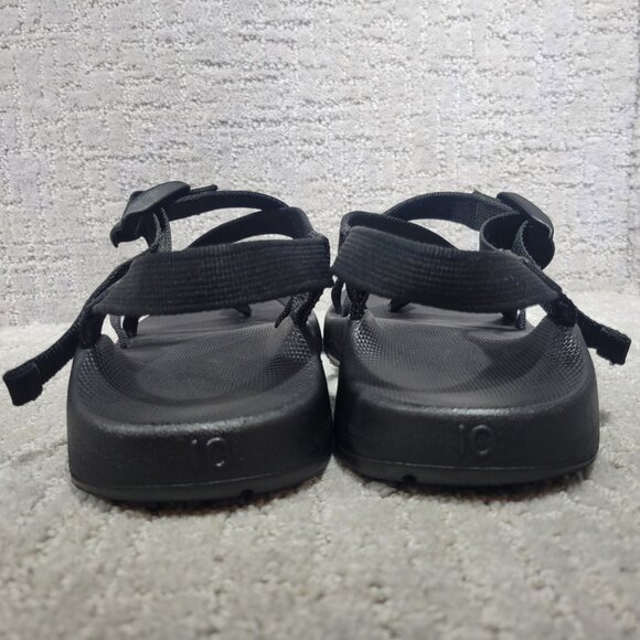 Chaco Z/Cloud Men's Size US 10 Black Solid Multi Strap Banded Hiking Sandals - Picture 5 of 8